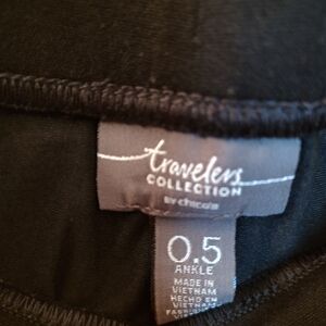 Chico's Black Travelers Collection Shirt